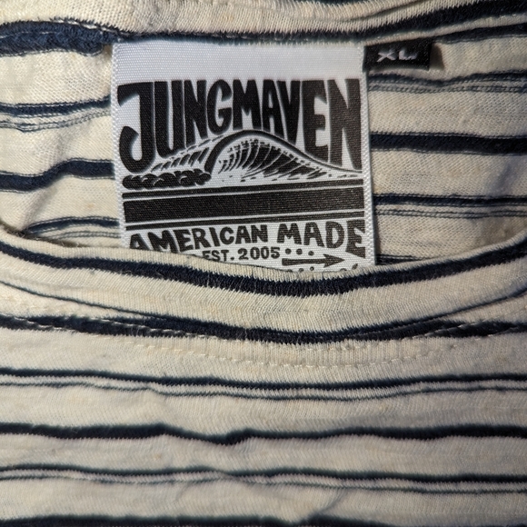 Jungmaven NWOT Striped T-shirt - Picture 3 of 3